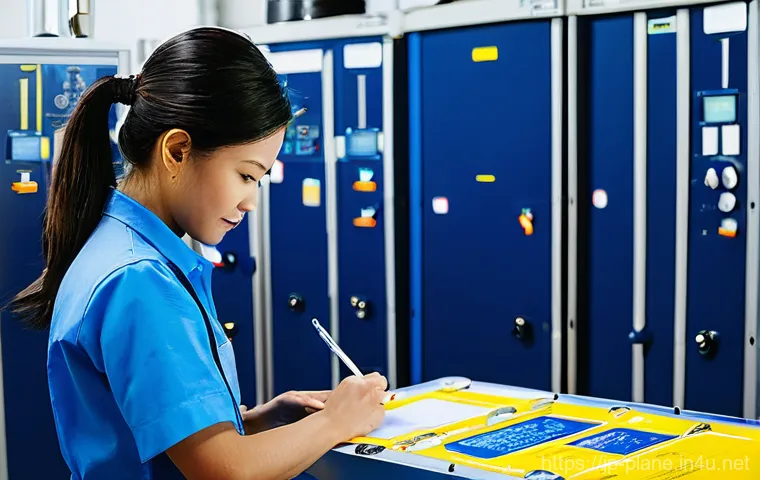 항공정비사가 알아야 할 법규 - **Prompt:** A focused and experienced male aircraft maintenance technician, in his late 30s to early...